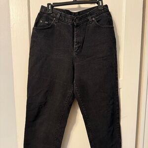 Lee black mom jeans tapered leg